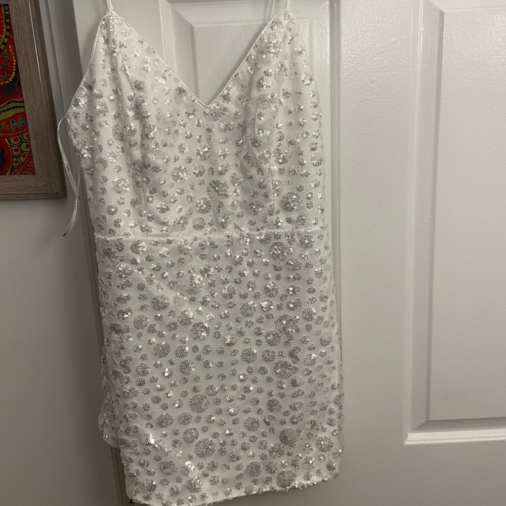 Lulus Sequin Skort Romper